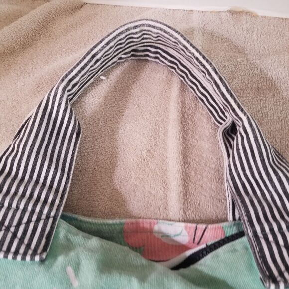 Disney Store Ice Cream Treats Sundae Canvas Tote Bag Green Zips 16" - Picture 9 of 16